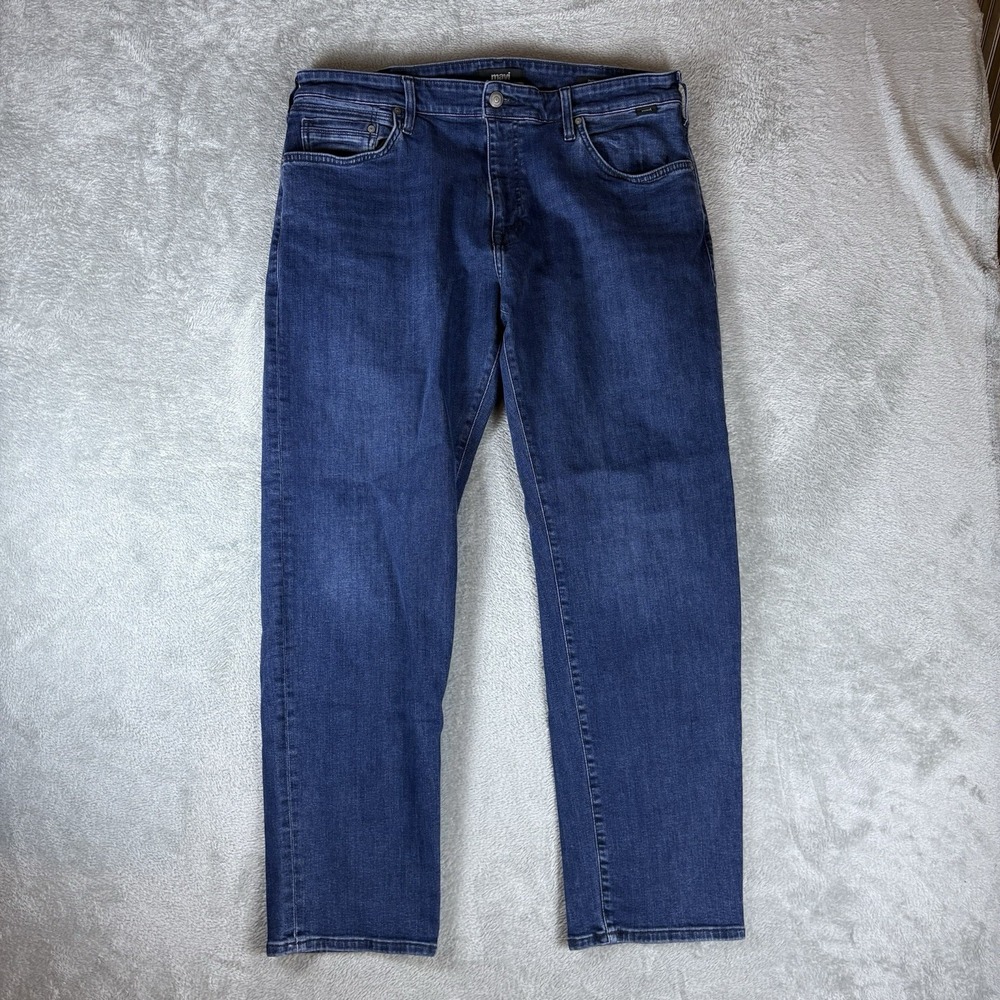 Mavi Jeans Mens Size‎ 38x30 (Fits 36x30) Dark Blue Zach Straight Stretch Denim